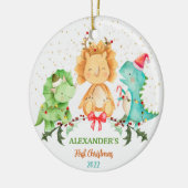 Baby's First Christmas Ornament Dinosaurier (Links)