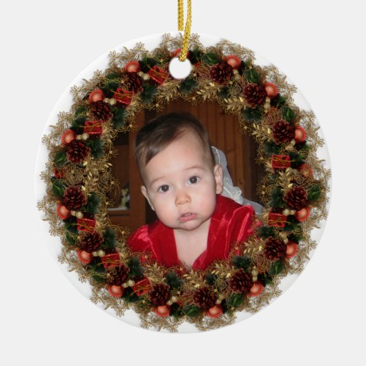 "Baby's First Christmas"-Ornament Keramikornament (Vorne)