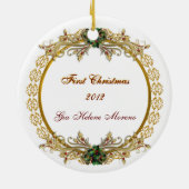 "Baby's First Christmas"-Ornament Keramikornament (Hinten)