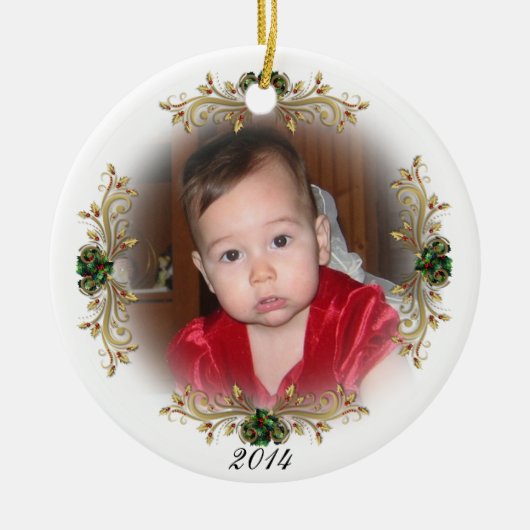 "Baby's First Christmas" Ornament liebevoll (Vorne)