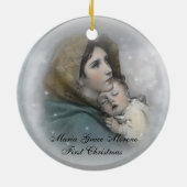 "Baby's First Christmas" Ornament liebevoll (Hinten)