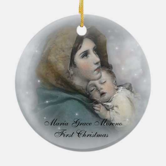 "Baby's First Christmas" Ornament liebevoll (Hinten)