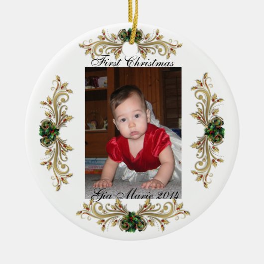 "Baby's First Christmas" Ornament mit Jesus (Vorne)