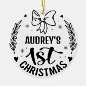 Baby's First Christmas Ornament Newborn Picture (Vorne)