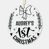 Baby's First Christmas Ornament Newborn Picture (Links)