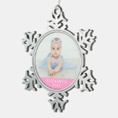 Baby's First Christmas Ornament Pink (Rechts)