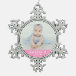 Baby's First Christmas Ornament Pink