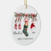 Baby's First Christmas Ornament - Teddy Bear (Rechts)