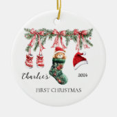 Baby's First Christmas Ornament - Teddy Bear (Vorne)