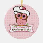 Baby's First Christmas Owl Ornament (Vorne)