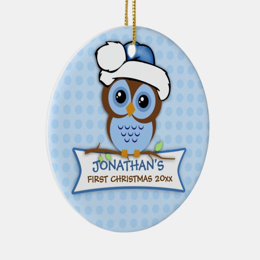 Baby's First Christmas Owl Ornament (Rechts)