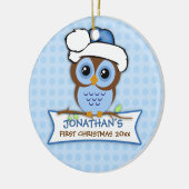 Baby's First Christmas Owl Ornament (Links)