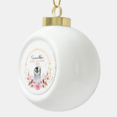 Baby's First Christmas Penguin Keramik Kugel-Ornament (Rechts)