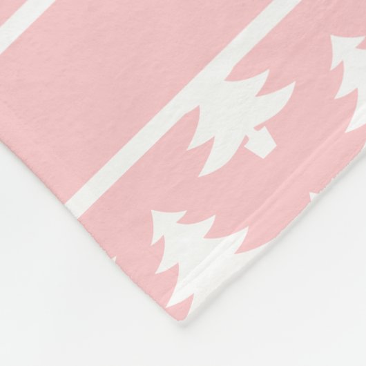 Baby's First Christmas Personalisiert Blush Pink Fleecedecke (Ecke)