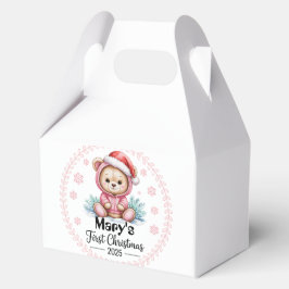 Baby's First Christmas Personalisiert Favor Boxes Geschenkschachtel