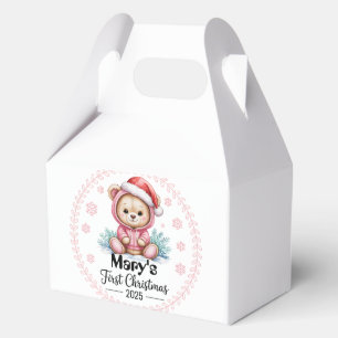 Baby's First Christmas Personalisiert Favor Boxes Geschenkschachtel