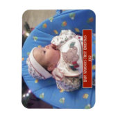 Baby's First Christmas Personalisiert Foto Magnet (Vertikal)