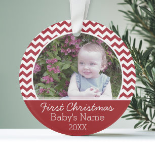 Baby's First Christmas Personalisiert Foto Ornament