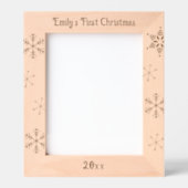 Baby's First Christmas Personalisiert Geätzte Rahmen (Vorderseite)