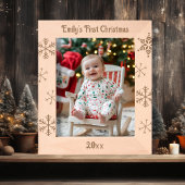 Baby's First Christmas Personalisiert Geätzte Rahmen