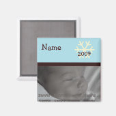 Baby's First Christmas Personalisiert Magnet (Vorderseite/Rückseite)
