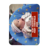 Baby's First Christmas Personalisiert Magnet (Vertikal)
