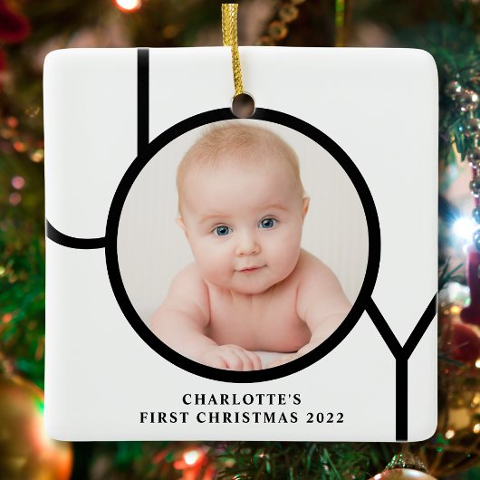 Baby's First Christmas Personilized Foto Keramikornament