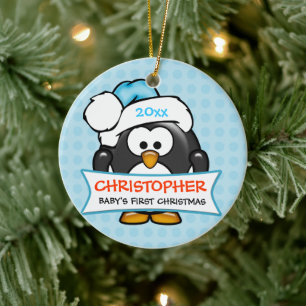 Baby's First Christmas Pinguin Ornament