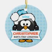 Baby's First Christmas Pinguin Ornament (Vorne)