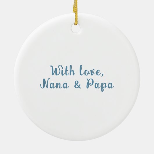 Baby's First Christmas Rainbow Heart Ornament (Hinten)