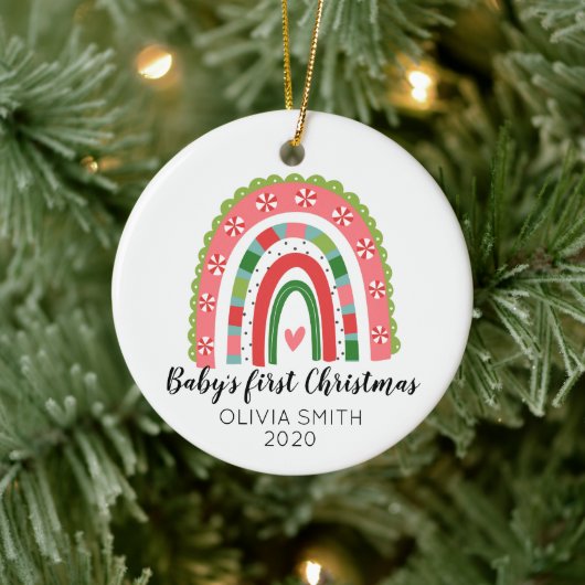 Baby's First Christmas Rainbow Ornament (Baum)