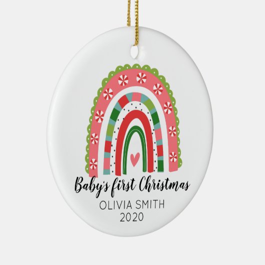 Baby's First Christmas Rainbow Ornament (Rechts)