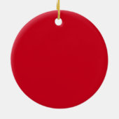 Baby's First Christmas Red and Green Dots Keramik Ornament (Hinten)
