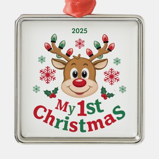 Baby's First Christmas Rentier Ornament (Vorne)