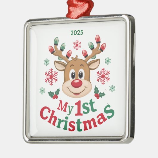 Baby's First Christmas Rentier Ornament (Links)