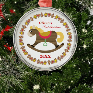 Baby's First Christmas Rocking Horse Ornament