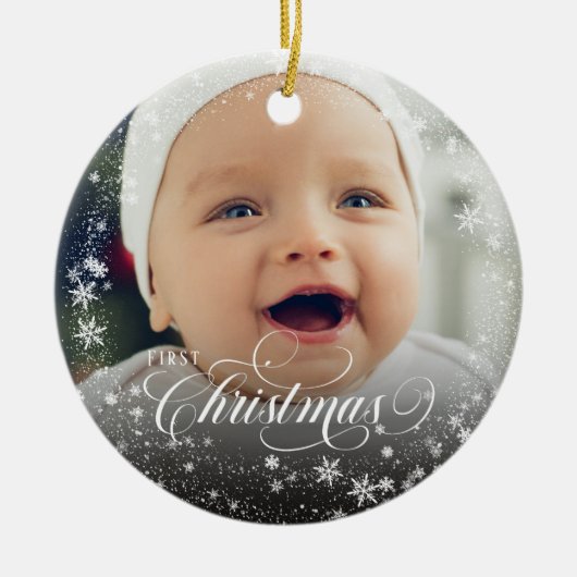 Baby's First Christmas Snowflake Ornament (Vorne)