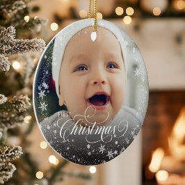 Baby's First Christmas Snowflake Ornament