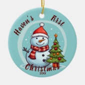 Baby's First Christmas Snowman Ornament (Vorne)