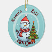Baby's First Christmas Snowman Ornament (Links)