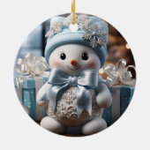 Baby's First Christmas Snowman Ornament (Hinten)