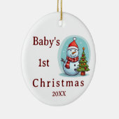 Baby's First Christmas Snowman Ornament (Rechts)