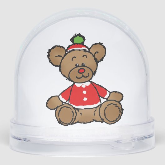 Baby's First Christmas Sparkle – Teddy Bear Schneekugeln (Rückseite)