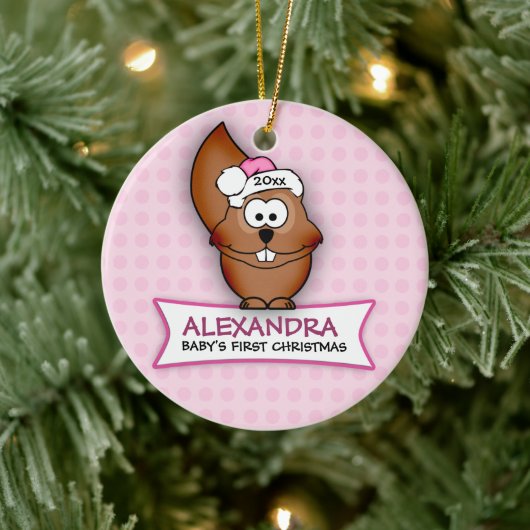 Baby's First Christmas Squirrel Ornament (Baum)