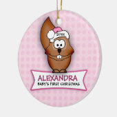 Baby's First Christmas Squirrel Ornament (Links)
