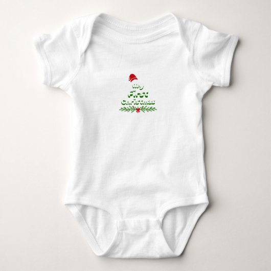 Baby's First Christmas T - Shirt (Vorderseite)