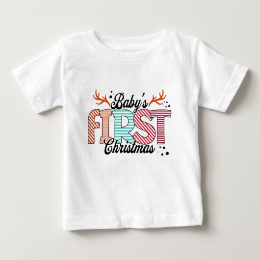Baby's First Christmas T - Shirt (Vorderseite)
