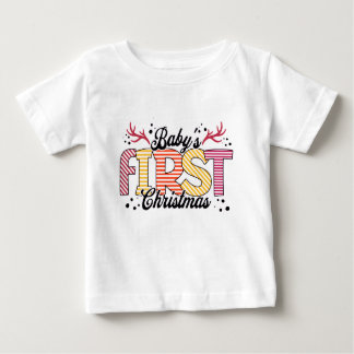 Baby's First Christmas T-shirt Design