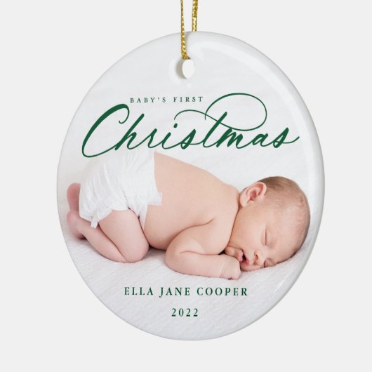 Baby's First Christmas Tree Ornament (Links)
