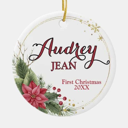 Baby's First Christmas Tree Ornament (Vorne)